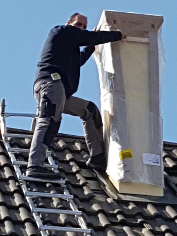 Tubage de cheminée - Pose sortie de cheminée